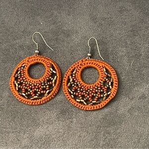 Dangle hoop earrings